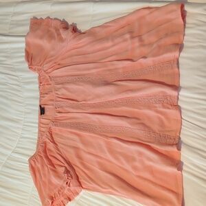 Peach summer top from Torrid. Size 2
